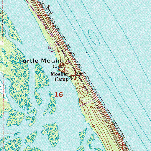Topographic Map of Moeller Camp, FL