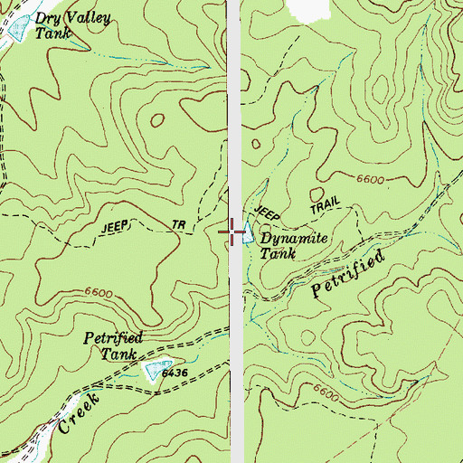 Topographic Map of Dynamite Tank, AZ