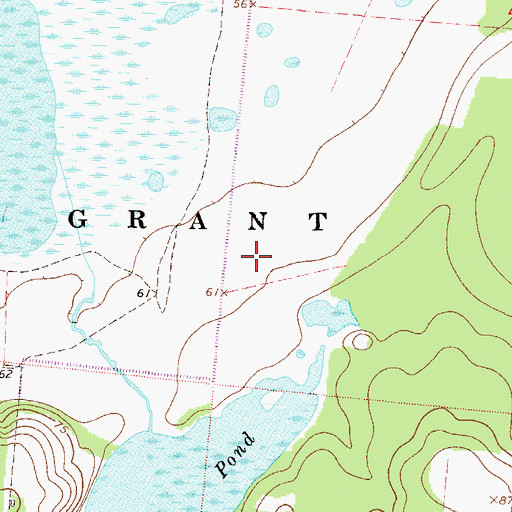 Topographic Map of Moses E Levy Grant, FL