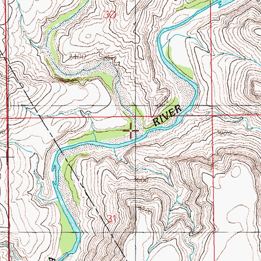 Topographic Map of Eagle Creek, AZ
