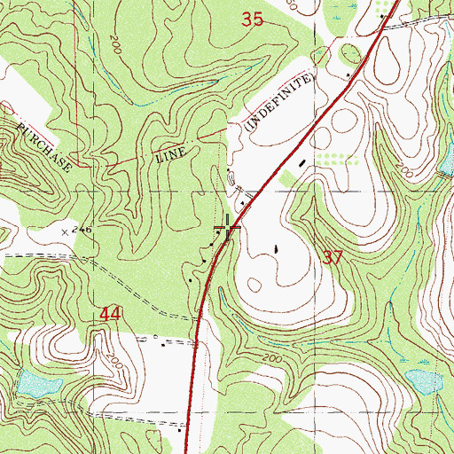 Topographic Map of Mount Sinai Church, FL