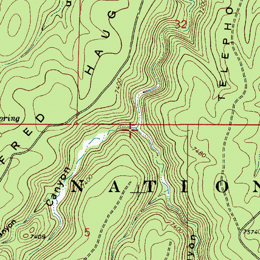 Topographic Map of East Bear Canyon, AZ