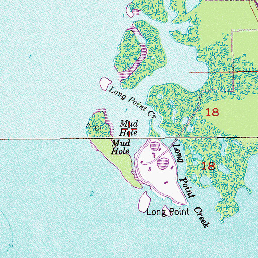Topographic Map of Mud Hole, FL