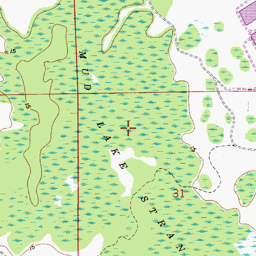 Topographic Map of Mud Lake Strand, FL
