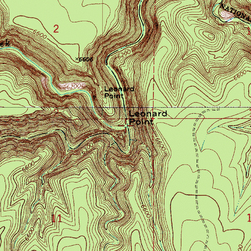 Topographic Map of East Clear Creek, AZ