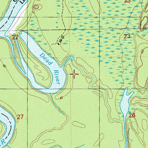 Topographic Map of Mud Swamp, FL