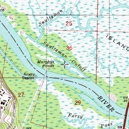 Topographic Map of Murphys Ponds, FL