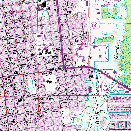 Topographic Map of Naples, FL