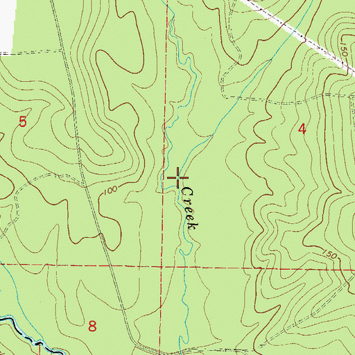 Topographic Map of Narrow Gap Branch, FL