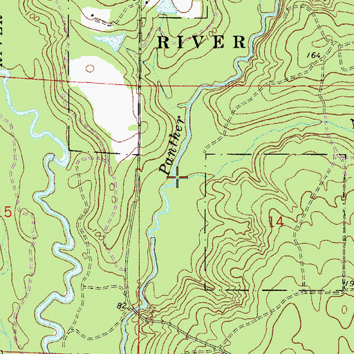 Topographic Map of Narrows Creek, FL