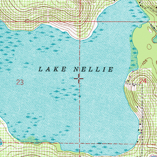 Topographic Map of Lake Nellie, FL