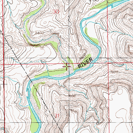 Topographic Map of East Fork Potato Patch Draw, AZ
