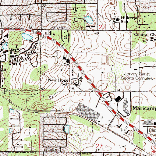 Topographic Map of ARC Birth - 22 School, FL