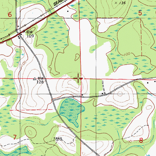 Topographic Map of New Prospect School, FL
