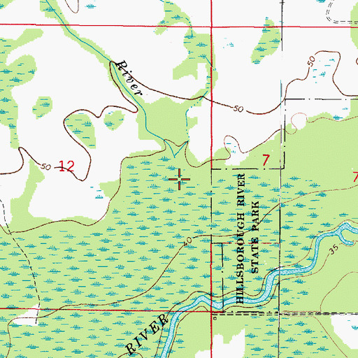 Topographic Map of New River, FL