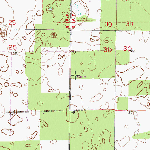Topographic Map of New Zion Church, FL
