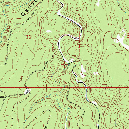 Topographic Map of East Leonard Canyon, AZ