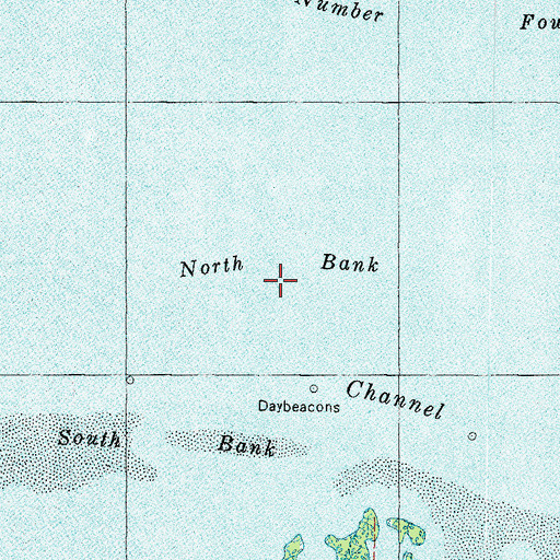 Topographic Map of North Bank, FL