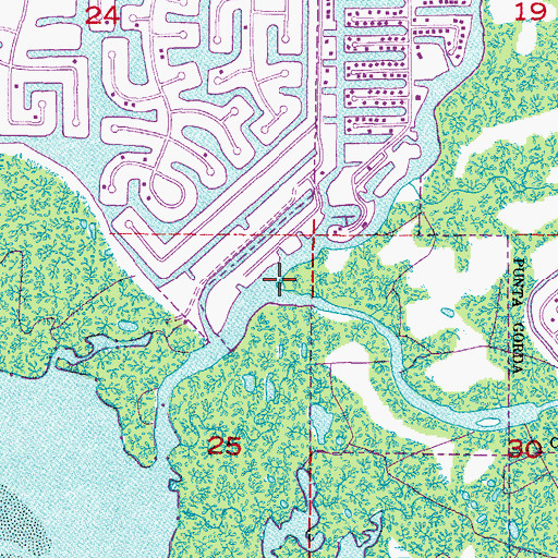 Topographic Map of North Fork Alligator Creek, FL