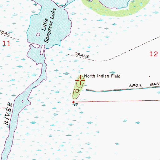 Topographic Map of North Indian Field, FL