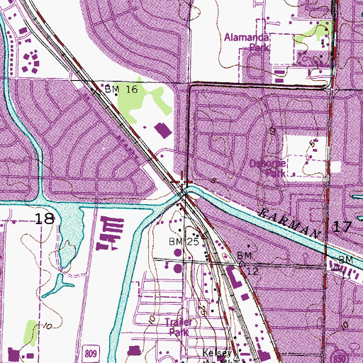 Topographic Map of North Palm Beach, FL