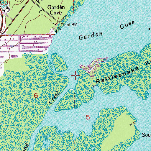 Topographic Map of North Sound Creek, FL
