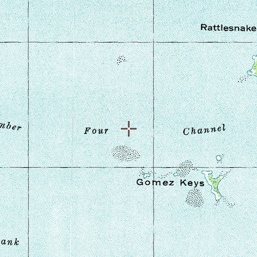 Topographic Map of Number Four Channel, FL