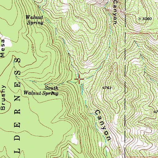 Topographic Map of East Walnut Canyon, AZ