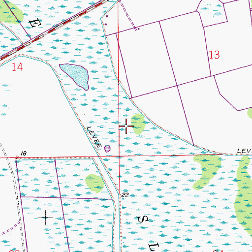 Topographic Map of Okaloacoochee Slough, FL