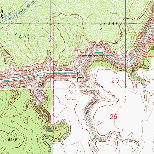 Topographic Map of Echinique Draw, AZ
