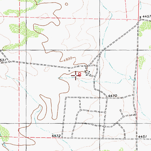 Topographic Map of Eddy Place, AZ
