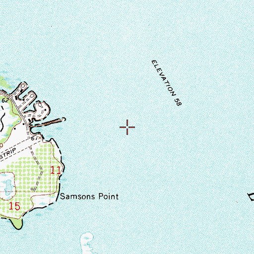 Topographic Map of Orange Lake, FL
