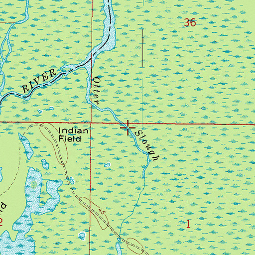 Topographic Map of Otter Slough, FL