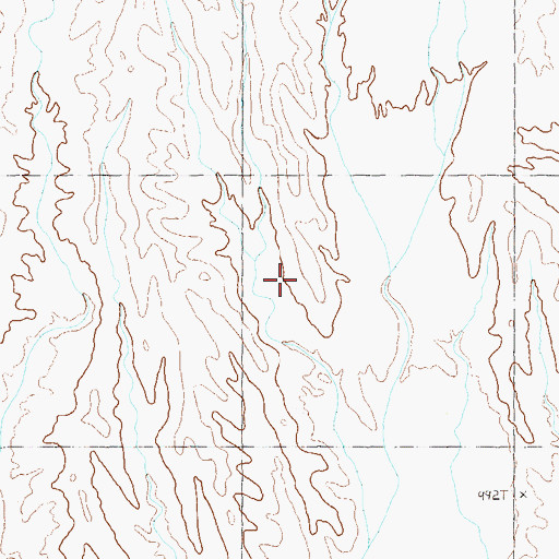 Topographic Map of Chocolate Mountains, AZ