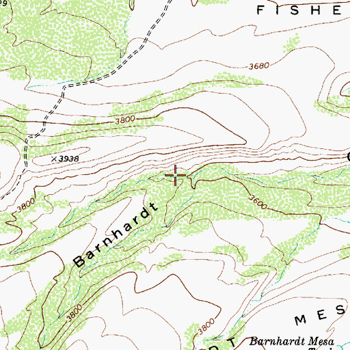 Topographic Map of Eisenhauer Canyon, AZ
