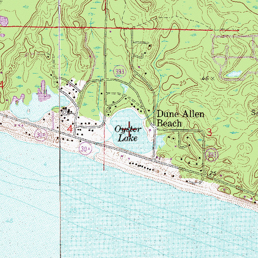 Topographic Map of Oyster Lake, FL
