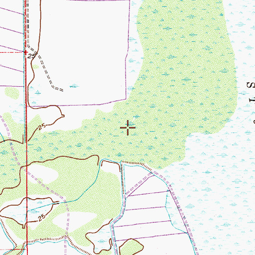 Topographic Map of Padgett Branch, FL