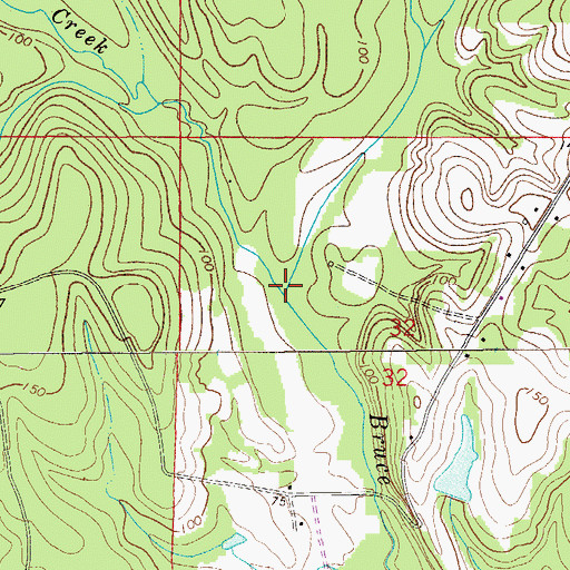 Topographic Map of Panther Creek, FL