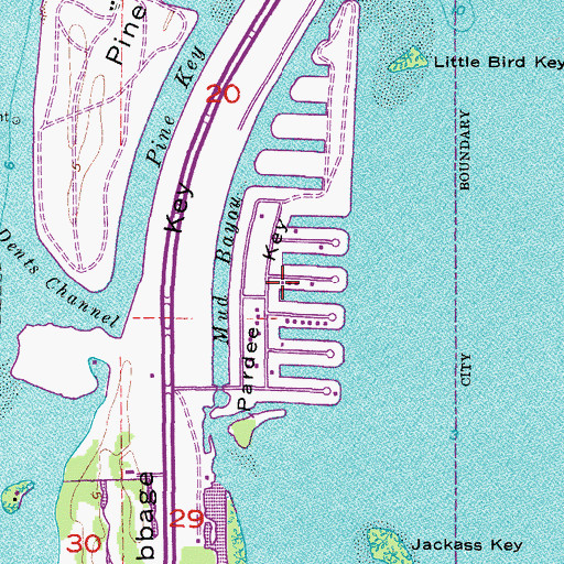Topographic Map of Paradise Key, FL