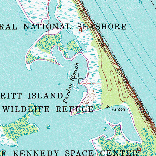 Topographic Map of Pardon Slough, FL