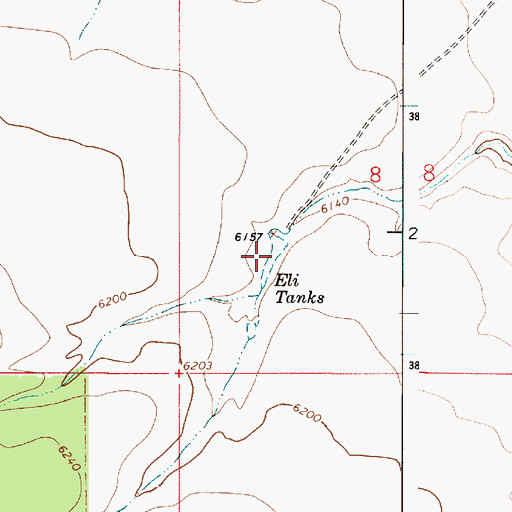 Topographic Map of Eli Tanks, AZ