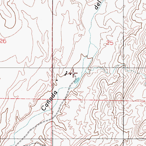 Topographic Map of Elise Well, AZ