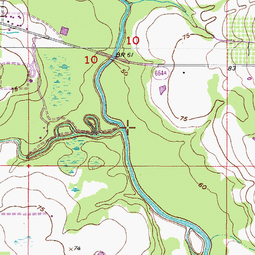 Topographic Map of Payne Creek, FL
