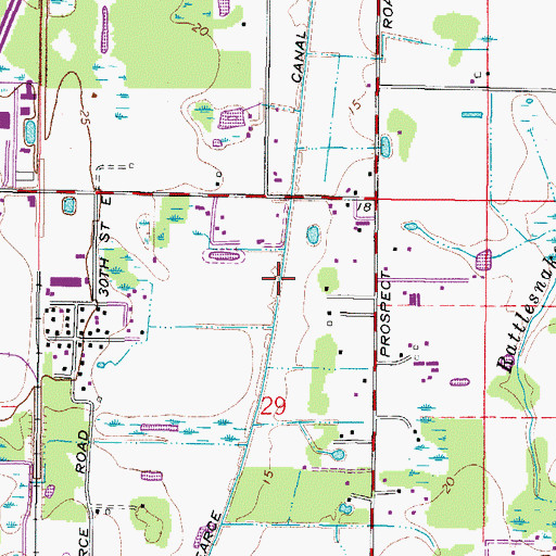 Topographic Map of Pearce Canal, FL