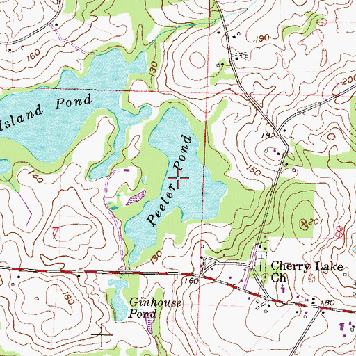 Topographic Map of Peeler Pond, FL