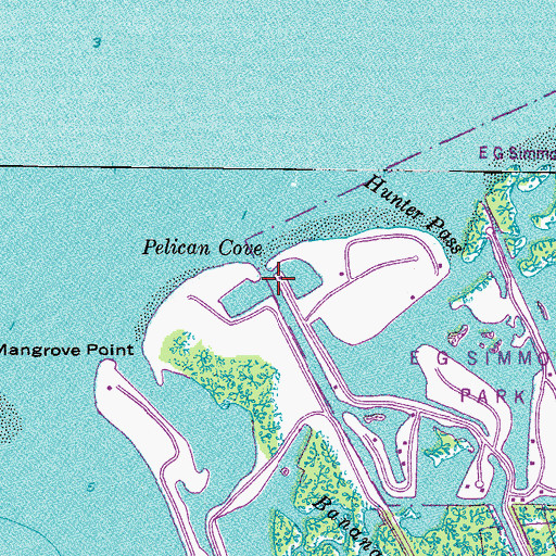 Topographic Map of Pelican Cove, FL