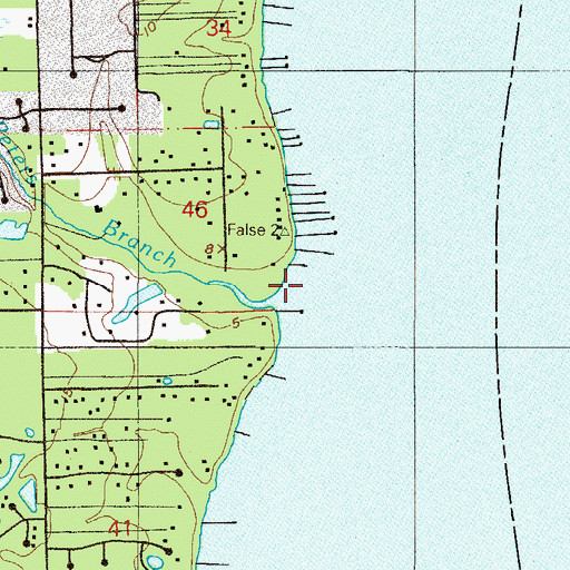 Topographic Map of Peters Branch, FL