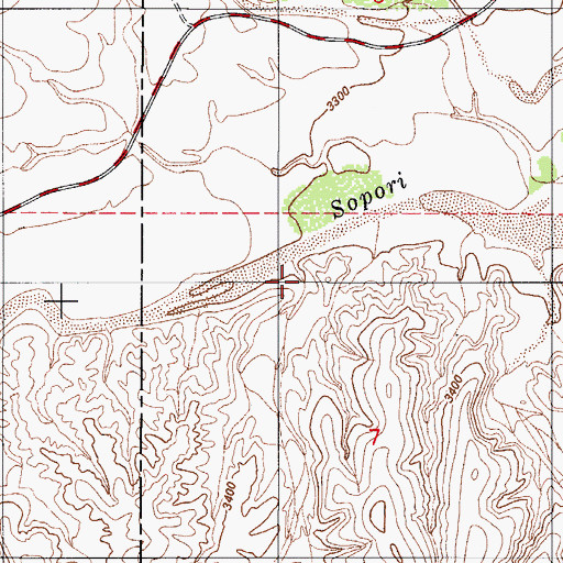 Topographic Map of Ellas Draw, AZ