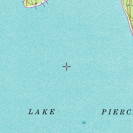 Topographic Map of Lake Pierce, FL