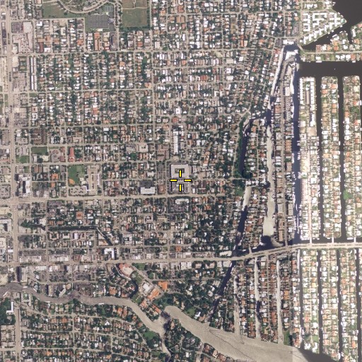Aerial/Satellite Image of Pine Crest Prep School, FL
